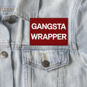 Gangsta-Verpackung Lustige Weihnachten passende Fa Button (Insitu)