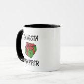 Gangsta Verpackungs-lustige Weihnachtskaffee-Tasse Tasse (Vorderseite Links)