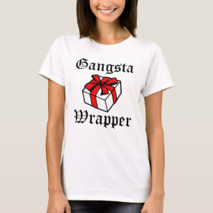 Gangsta Verpackungs-lustiges Weihnachten T-Shirt