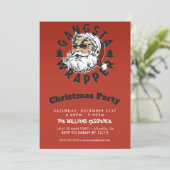 Gangsta Wrapper Einladung (Stehend Vorderseite)