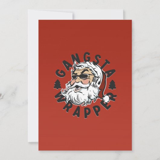Gangsta Wrapper Einladung (Rückseite)