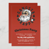 Gangsta Wrapper Einladung (Vorne/Hinten)