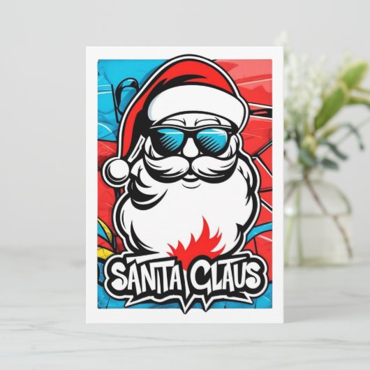 Gangsta Wrapper Einladung (Stehend Vorderseite)