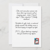 Gangsta Wrapper Einladung (Rückseite)