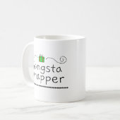 Gangsta Wrapper Feiertags-Tasse Kaffeetasse (Vorderseite Links)