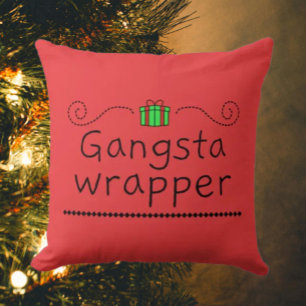 Gangsta-Wrapper-Feiertags-Wurfkissen Kissen