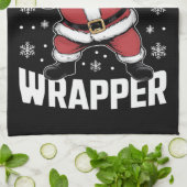 Gangsta Wrapper Funny Dabbing Weihnachten Geschirrtuch (Gefaltet)