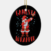 Gangsta Wrapper Funny Dabbing Weihnachten Keramik Ornament (Rechts)