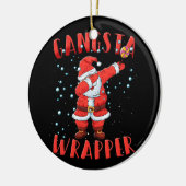 Gangsta Wrapper Funny Dabbing Weihnachten Keramik Ornament (Links)
