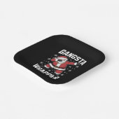 Gangsta Wrapper Funny Dabbing Weihnachten Pappteller (Gewinkelt)