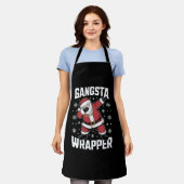 Gangsta Wrapper Funny Dabbing Weihnachten Schürze (Getragen)