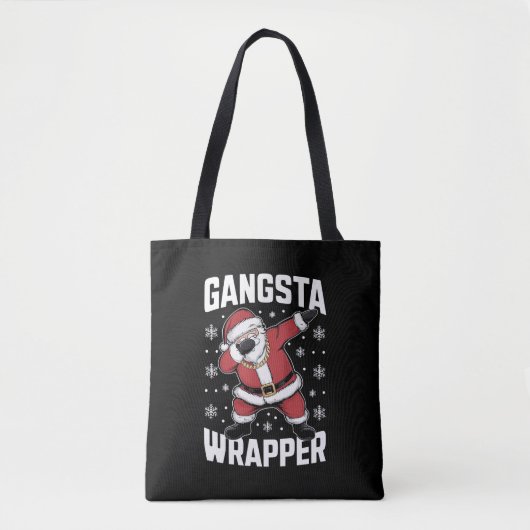 Gangsta Wrapper Funny Dabbing Weihnachten Tasche (Vorderseite)
