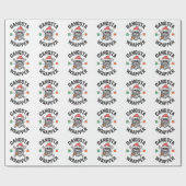 Gangsta Wrapper Funny Weihnachten Weihnachtsgesche Geschenkpapier (Flach)