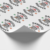 Gangsta Wrapper Funny Weihnachten Weihnachtsgesche Geschenkpapier (Ecke)