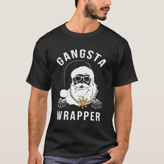 Gangsta Wrapper Gangster Santa T-Shirt (Vorderseite)