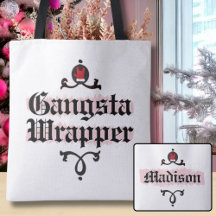 Gangsta Wrapper Girly Pink Weihnachtstasche