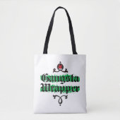 Gangsta Wrapper Green Christmas Spirit Tote Bag Tasche (Vorderseite)