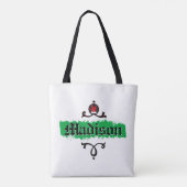 Gangsta Wrapper Green Christmas Spirit Tote Bag Tasche (Rückseite)