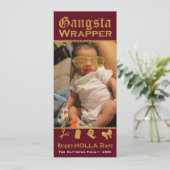 Gangsta Wrapper Happy HOLLA Tage Weihnachten (Stehend Vorderseite)