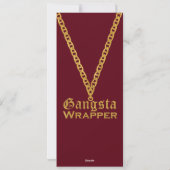 Gangsta Wrapper Happy HOLLA Tage Weihnachten (Rückseite)