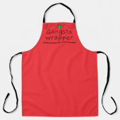 Gangsta Wrapper Holiday Apron Schürze (Vorderseite)