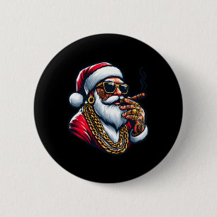 Gangsta-Wrapper Lustig Cooler Santa Gangster-Pyjam Button