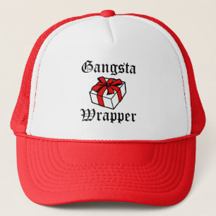 Gangsta Wrapper, lustiger Weihnachtshut von Frauen Truckerkappe