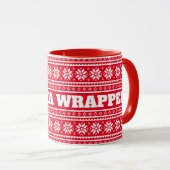 Gangsta Wrapper, lustiges Weihnachtsgeschenk für d Tasse (VorderseiteRechts)