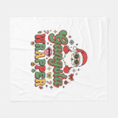Gangsta-Wrapper-Santa-Weihnachten Fleecedecke (Vorderseite (Horizontal))