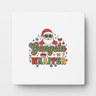 Gangsta-Wrapper-Santa-Weihnachten Fotoplatte