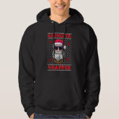 Gangsta Wrapper Ugly Christmas Sweater Hoodie (Vorderseite)