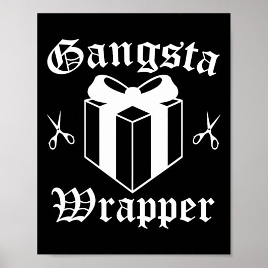 Gangsta Wrapper Weihnachtsfeiertag Poster (Vorne)