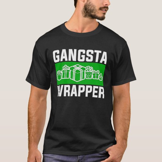 Gangsta Wrapper Weihnachtskleidung für Männer und T-Shirt (Vorderseite)