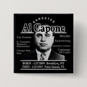 Gangster Al Capone Button (Vorderseite)