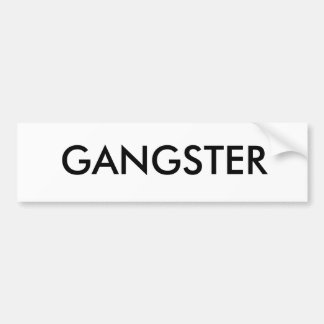 GANGSTER AUTOAUFKLEBER