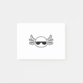 Gangster Axolotl Shades Funny Fish Funny Post-it Klebezettel (Vorderseite)