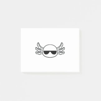 Gangster Axolotl Shades Funny Fish Funny Post-it Klebezettel