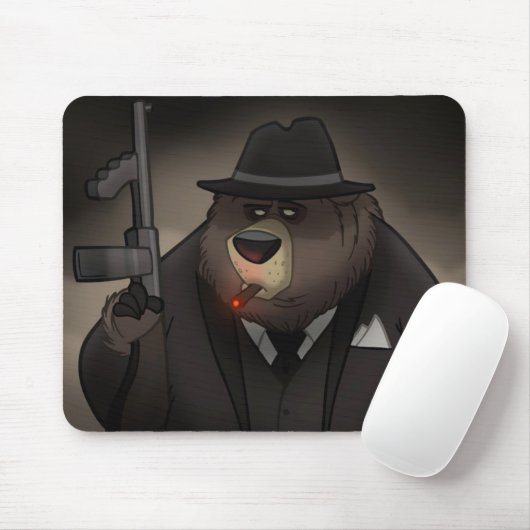 Gangster-Bär Mousepad (Mit Mouse)