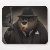 Gangster-Bär Mousepad (Vorne)