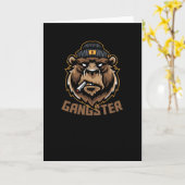 Gangster Bear Karte (Gelbe Blume)