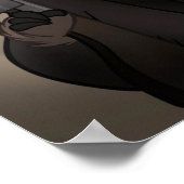 Gangster Bear Poster (Ecke)