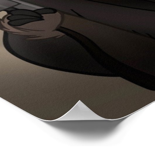 Gangster Bear Poster (Ecke)