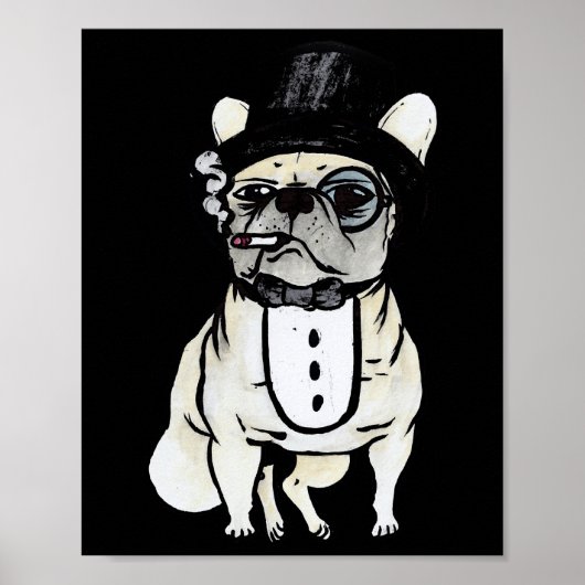 Gangster Bouledogue Français Poster (Vorne)