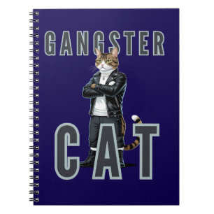Gangster Cat Bad Boy Notizblock