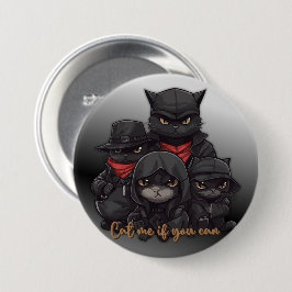 Gangster Cat Button | Klick mich, wenn du kannst