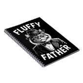 Gangster Cat Fluffy Vater Notizblock (Rechte Seite)