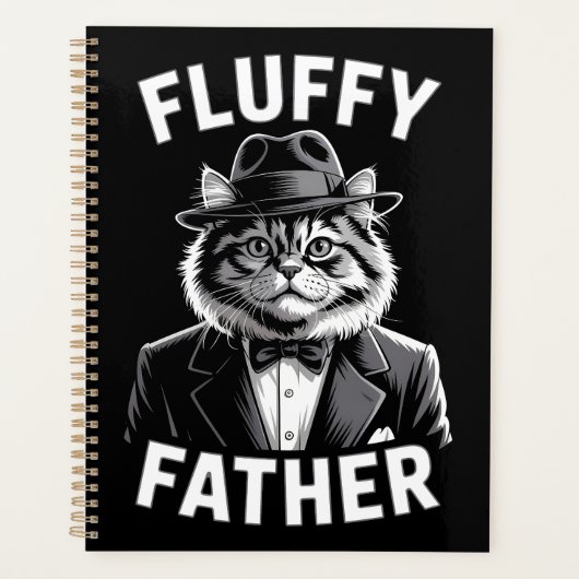 Gangster Cat Fluffy Vater Planer (Vorderseite)
