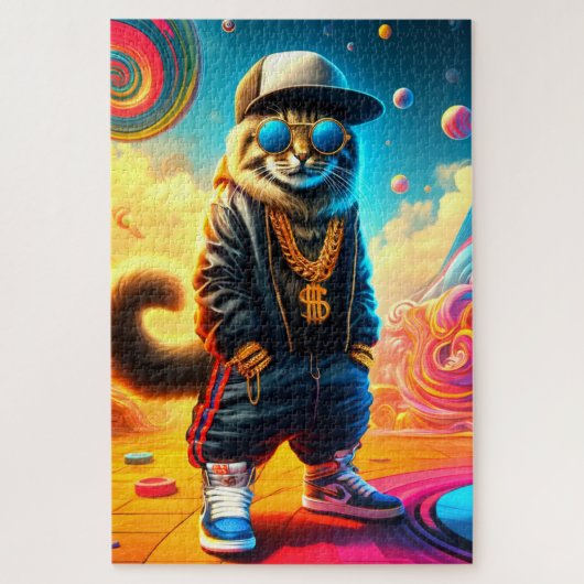 Gangster Cat Puzzle (Vertikal)