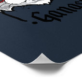 Gangster Cat Street Portrait Poster (Ecke)