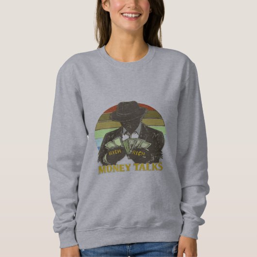 Gangster counting cash sweatshirt (Vorderseite)